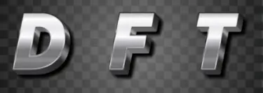 DFT in Stahl Buchstaben